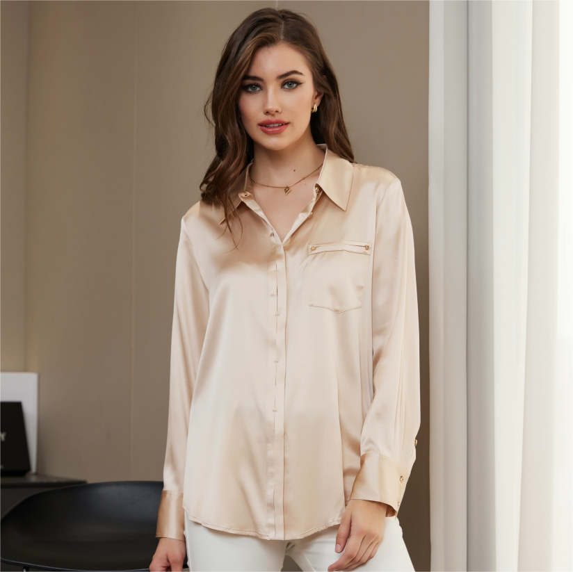 Chemise en soie Helene