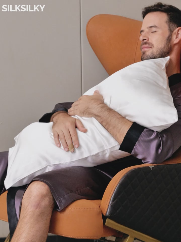 SilkSilky-FR 30Momme Pure Soie Pillowcase-video-001