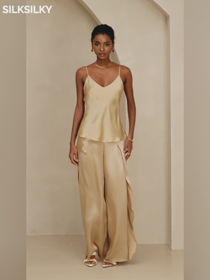 SilkSilky-FR Pure Soie Camisoles video 001