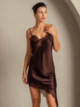 [Brun] SilkSilky-FR Soie Dress 001