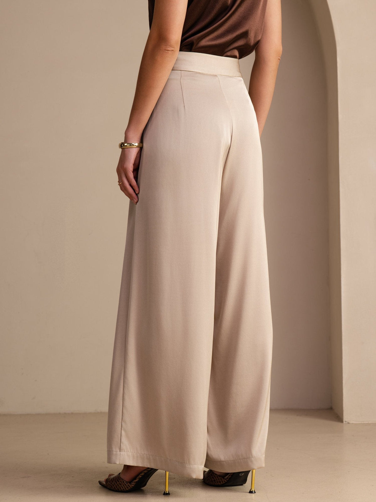 [Tan] SilkSilky-FR Femme Pantalons 002