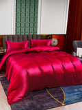 SilkSilky FR 25Momme Pure Soie Bedding Set RougeVineux 004