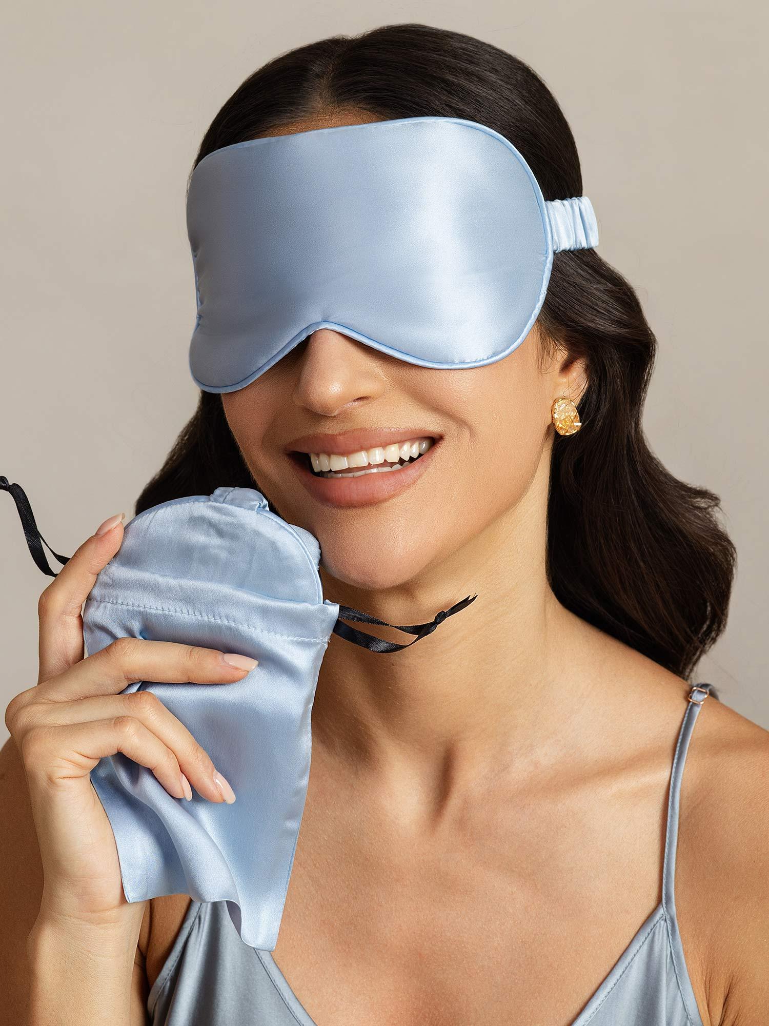 [BleuClair] SilkSilky-FR Soie Eye Mask 001