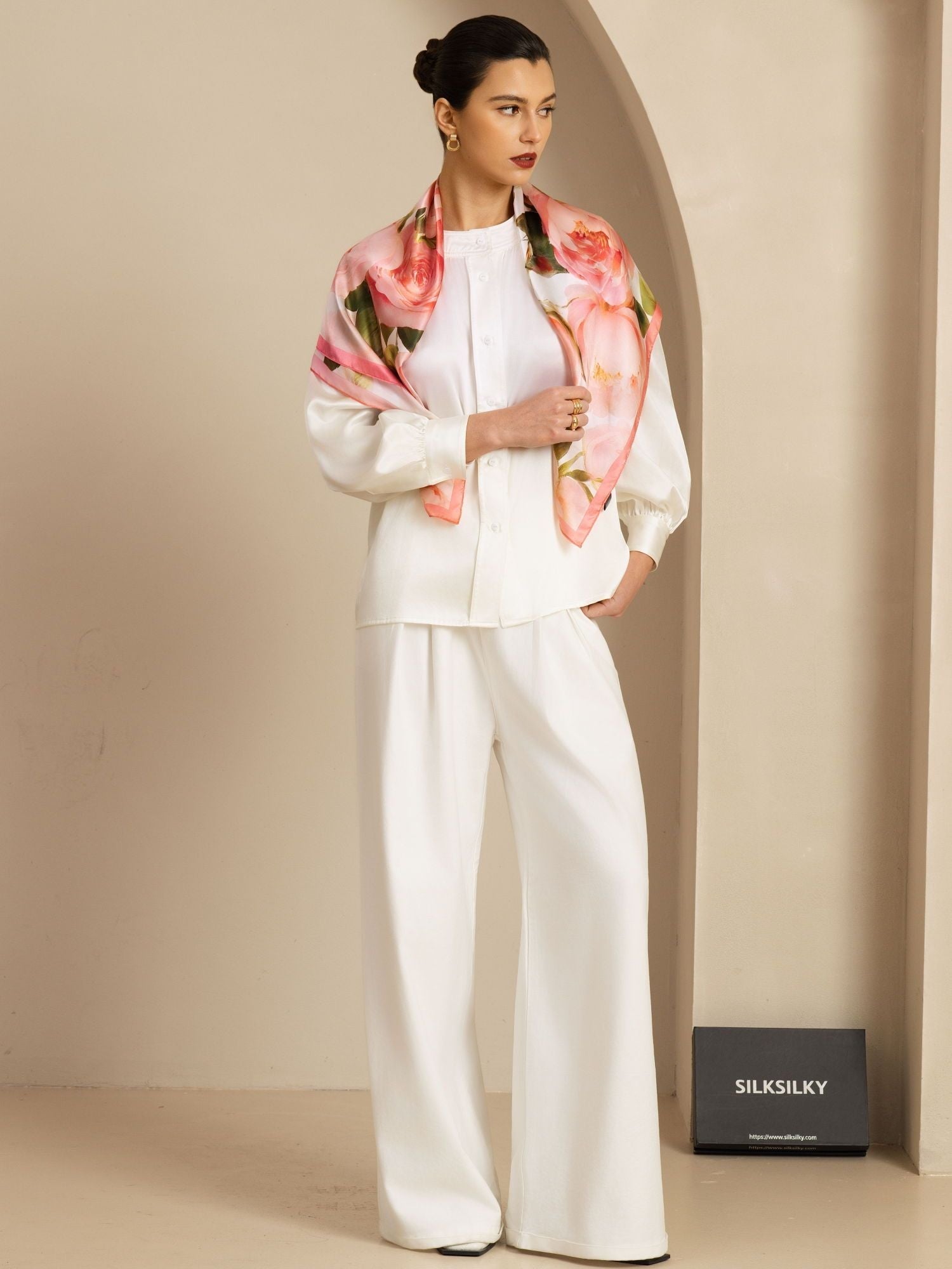 [P108] SilkSilky-FR Soie Scarf 006