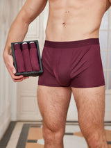 [Rouge Vineux] SilkSilky-FR Homme Sous-vêtements 001