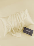 SilkSilky FR 30Momme Pure Soie Pillowcase Ivory 004