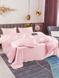 SilkSilky FR 19Momme Pure Soie Bedding Set Rose 003