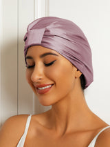 [Mauve Pâle] SilkSilky-FR Bonnets de Nuit 001