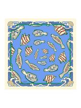 [Poisson Bleu] SilkSilky-FR Scarf 001