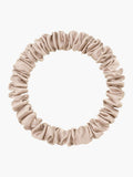 SilkSilky FR 19Momme Pure Soie Scrunchie Beige 004