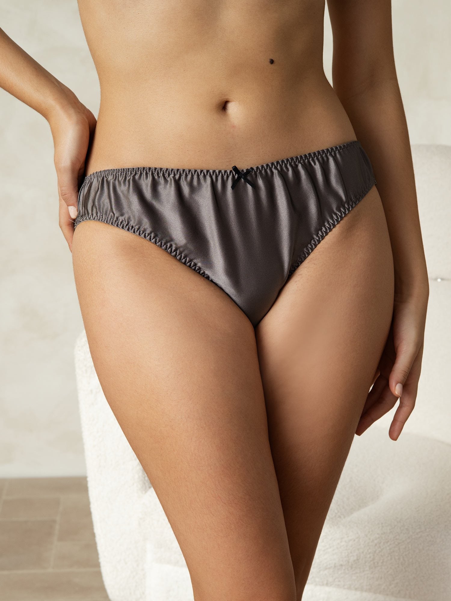 [Gris] SilkSilky-FR Soie Panty 004