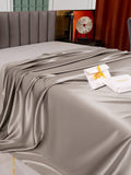 SilkSilky FR 25Momme Pure Soie Sheet Gris 004