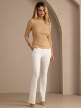 [Pierre de Lune] SilkSilky-FR Long Sleeve Turtle Neck Femme T-Shirt 007