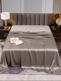 SilkSilky FR 22Momme Pure Soie Sheet Gris 001