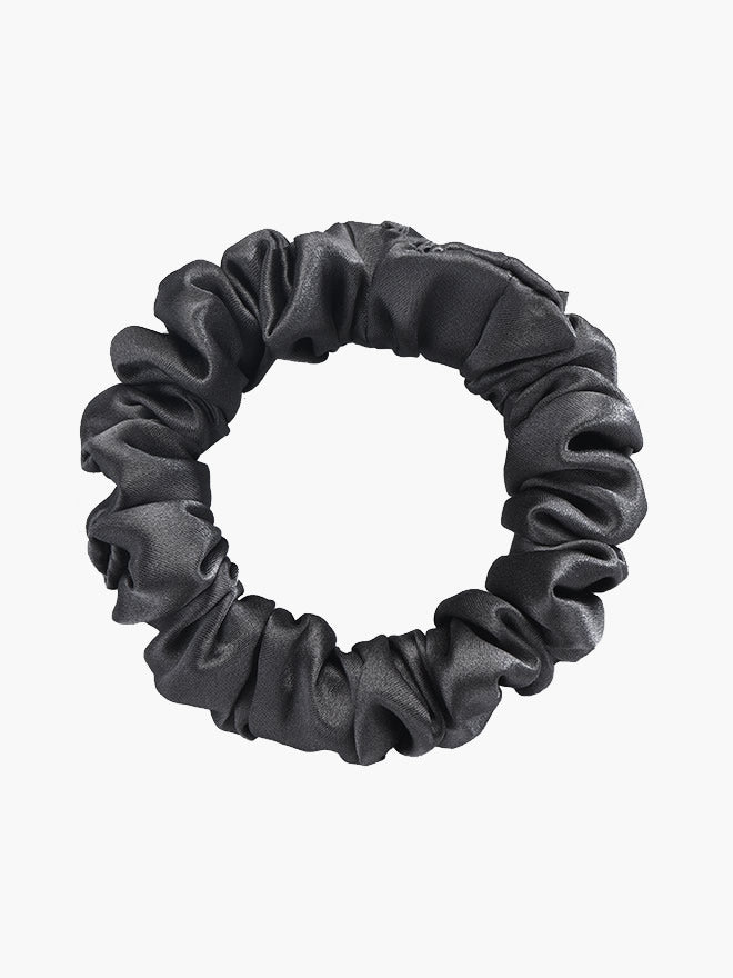 [Noir] SilkSilky-FR 19Momme Pure Soie Scrunchie 004