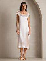 [Rose] SilkSilky-FR Cap Sleeve Robes 004