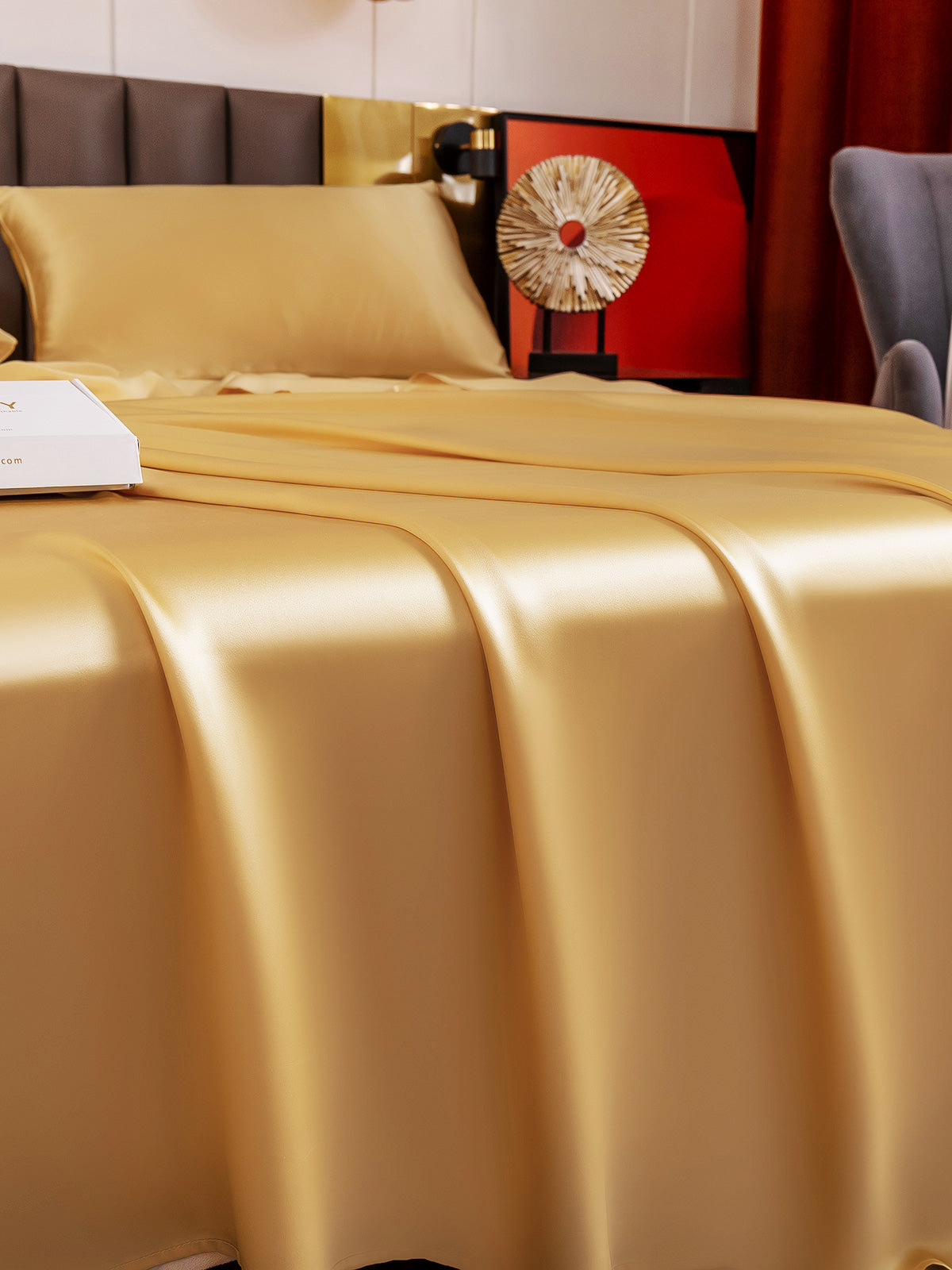 [Champagne] SilkSilky-FR 19Momme Pure Soie Bedding Set 003
