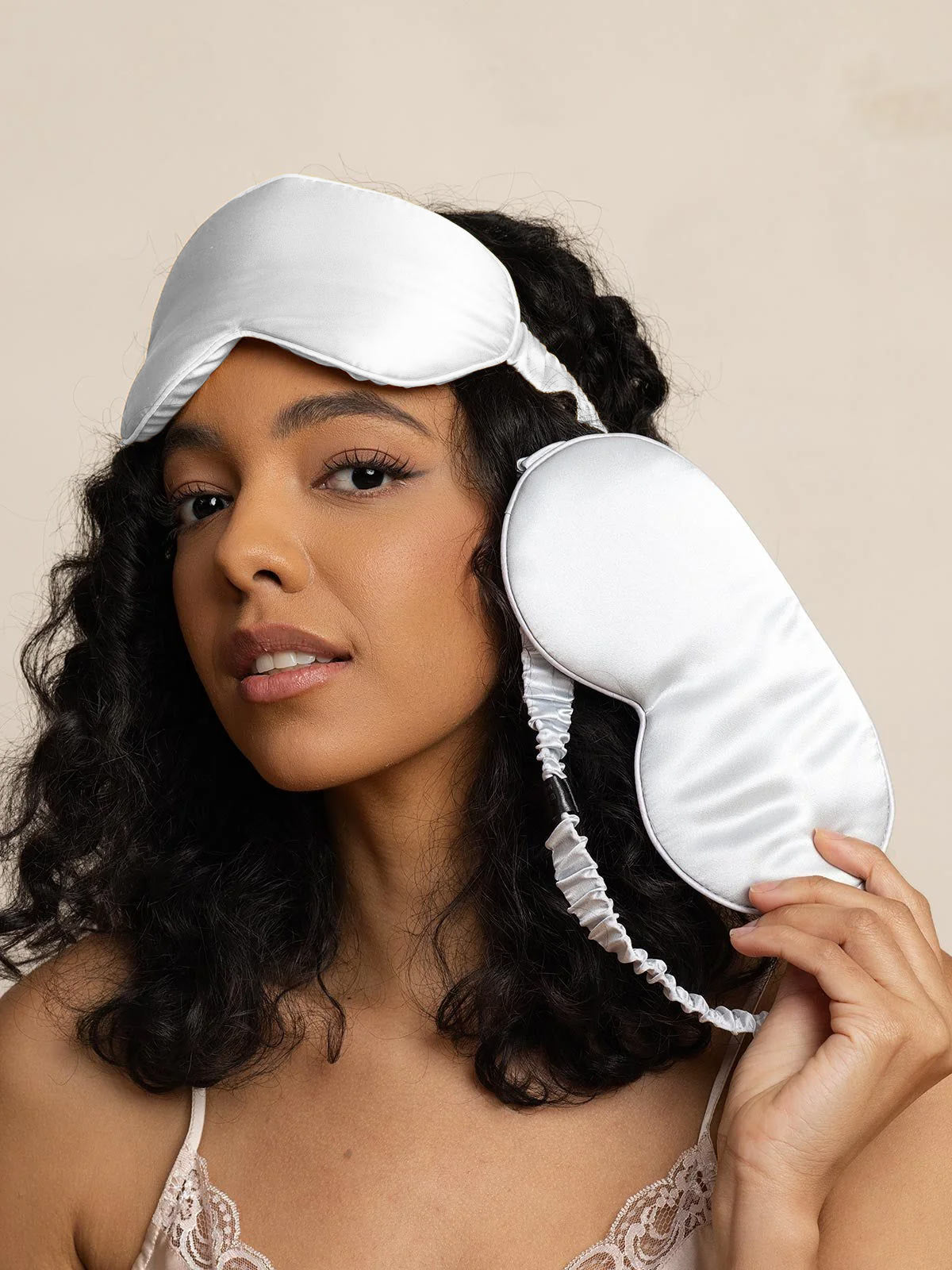 [Gris Clair] SilkSilky-FR Pure Soie Eye Mask 003