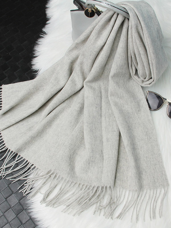 [Gris Clair] SilkSilky-FR Laine Scarf 006