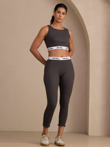 [Gris] SilkSilky-FR Sleeveless Crew Neck Women's Outfit Sets 001