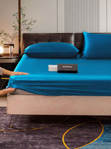 [Bleu Royal] SilkSilky-FR 22Momme Pure Soie Bedding Set 006,