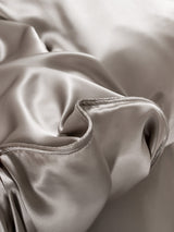 [Gris] SilkSilky-FR Parure de Lit Soie 006