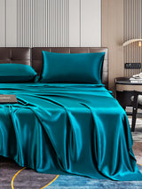 [Bleu Royal] SilkSilky-FR 22Momme Pure Soie Bedding Set 006,