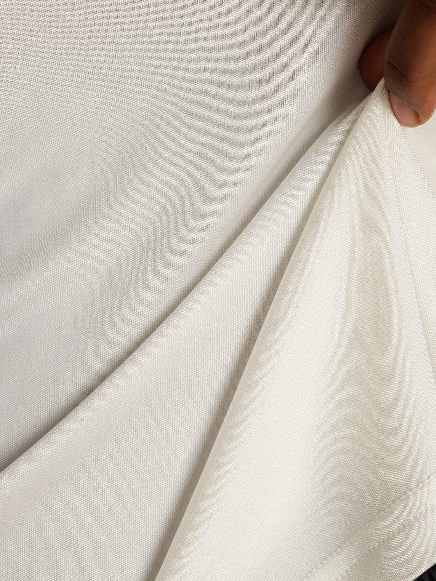 [Blanc] SilkSilky-FR Soie Womens T-Shirt 005,