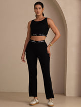 [Noir] SilkSilky-FR Womens Pants 005