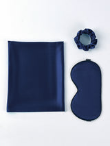 [Bleu Foncé] SilkSilky-FR 19Momme Pure Soie Pillowcase Set 003