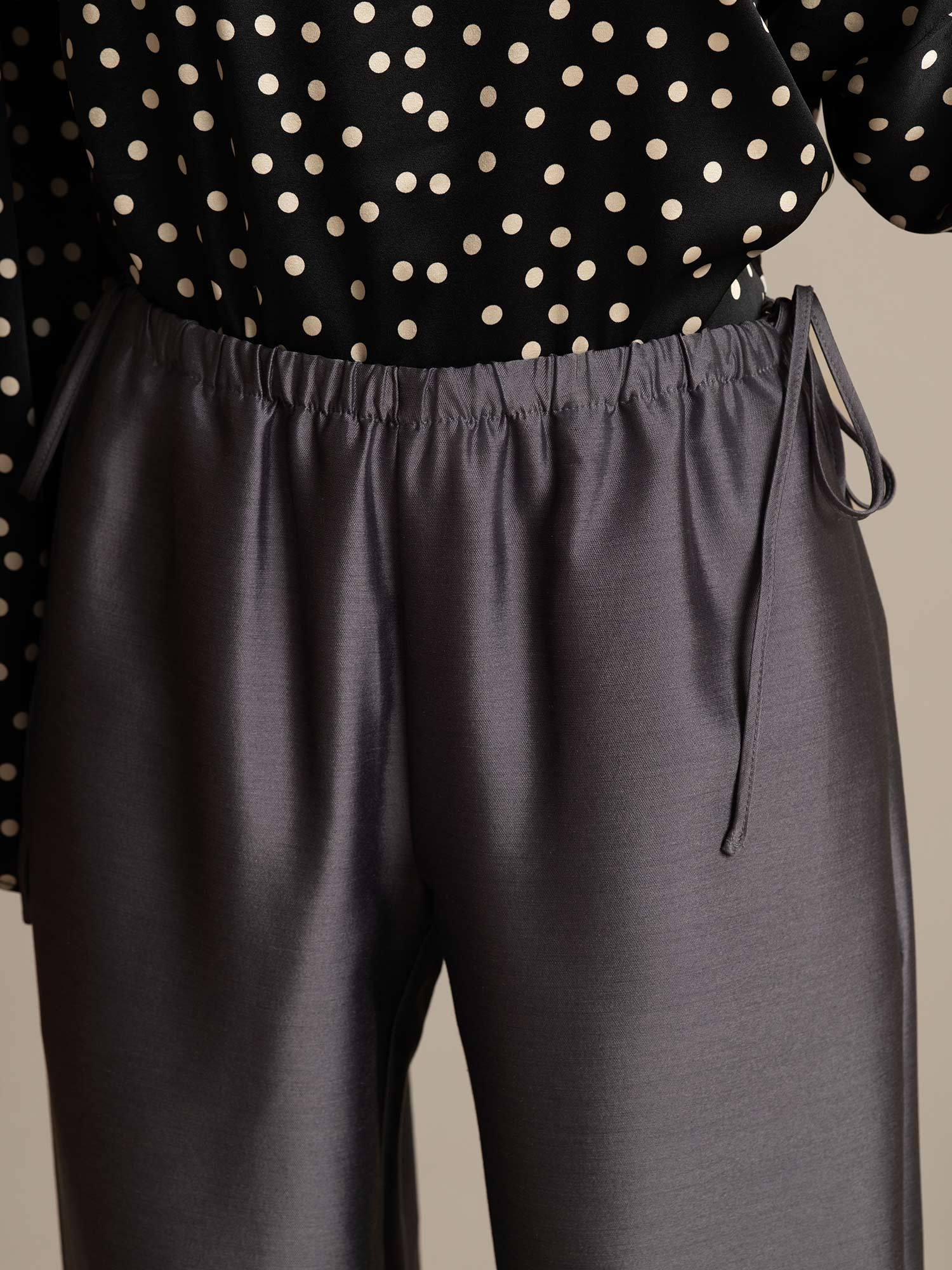 [Gris] SilkSilky-FR 32Momme Soie Womens Pants 004,