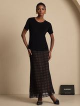 [Noir] SilkSilky-FR Skirt 005