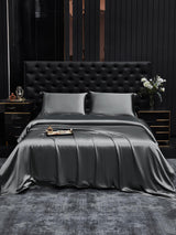 [Gris Foncé] SilkSilky-FR 19Momme Pure Soie Bedding Set 002