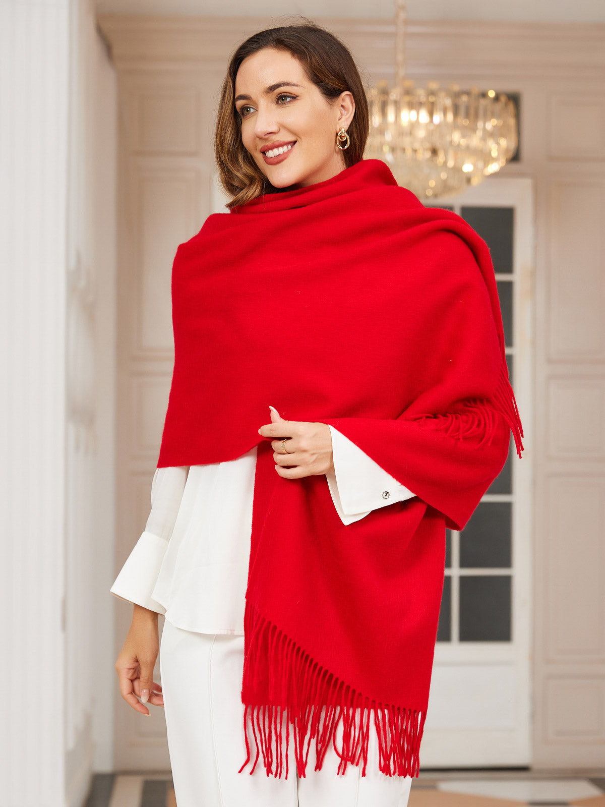 SilkSilky FR Laine Scarf Rouge 003