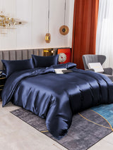 [Bleu Foncé] SilkSilky-FR 19Momme Pure Soie Bedding Set 003
