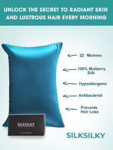 [Bleu Royal] SilkSilky-FR 22Momme Pure Soie Pillowcase 003