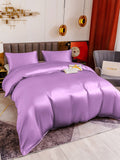 SilkSilky FR 19Momme Pure Soie Bedding Set Lavande 003