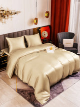 [Beige] SilkSilky-FR Parure de Lit Soie 001