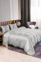 [Argent] SilkSilky-FR Parure de Lit Soie 002