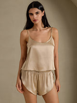 [Or Champagne] SilkSilky-FR Spaghetti Strap Ensemble Camisole 001