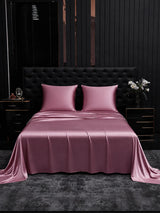 [Mauve Pâle] SilkSilky-FR Parure de Lit Soie 001