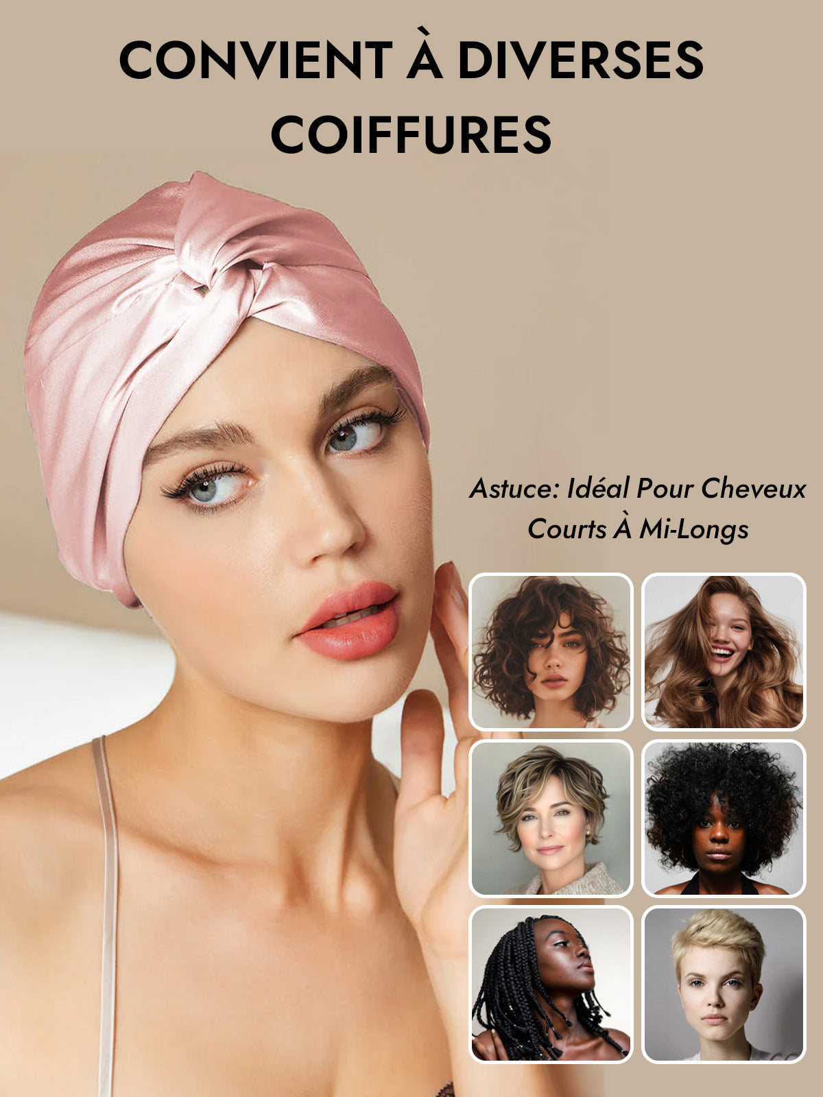 [Rose] SilkSilky-FR Bonnets de Nuit 007