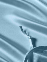 [Bleu Clair] SilkSilky-FR Parure de Lit Soie 004