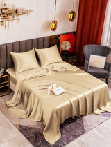 [Beige] SilkSilky-FR Parure de Lit Soie 001
