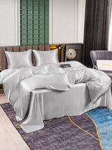 [Argent] SilkSilky-FR Parure de Lit Soie 003