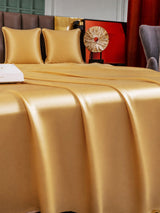 [Champagne] SilkSilky-FR Parure de Lit Soie 002
