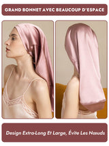 [Mauve Pâle] SilkSilky-FR Bonnets de Nuit 003