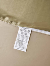 [Beige+Kaki] SilkSilky-FR Parure de Lit Soie 008