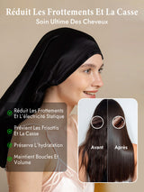 [Noir] SilkSilky-FR Bonnets de Nuit 004