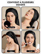 [Noir] SilkSilky-FR Bonnets de Nuit 007